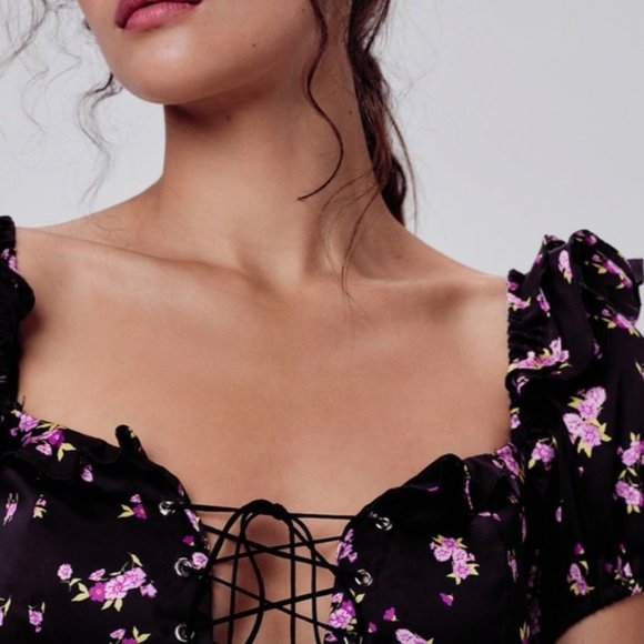 NEW For Love & Lemons Laramie Mini Dress - Picture 6 of 8